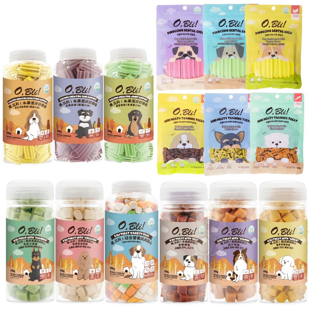 O,Bli! 噢,比利! 犬用|潔牙小點心 軟式潔牙骨 肉肉點心 水果潔牙好棒棒 潔牙骨 狗零食『WANG』-圖片-1