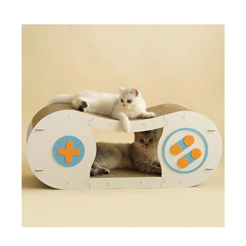 喵仙兒 造型貓抓板 復古遊戲機 仙人掌 胖胖雞 木劍麻貓抓柱 雙層貓抓屋 沙發 睡床 貓抓板『WANG』-圖片-6