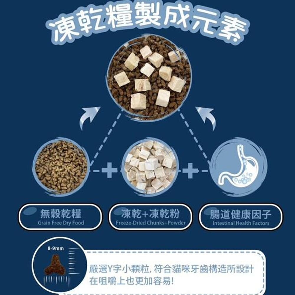 Super DAN 超級丹 無榖貓糧鮮肉凍乾 400g-1.5kg 凍乾飼料 鮮肉糧 貓乾糧 貓主食 貓飼料『WANG』-圖片-3