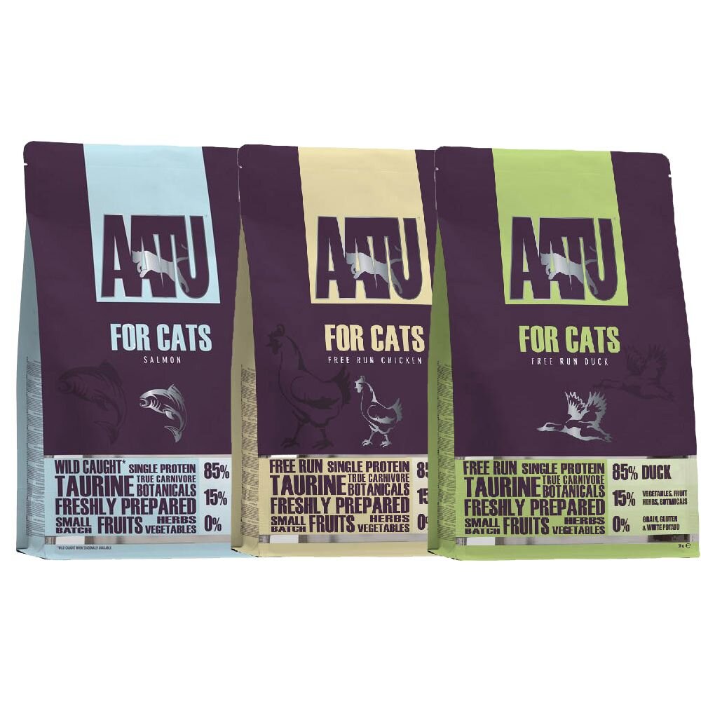 AATU 超級8 無穀全齡貓糧 1KG-3KG【免運】85% 鮭魚 雞肉 鴨肉 貓糧 貓飼料『WANG』-圖片-1