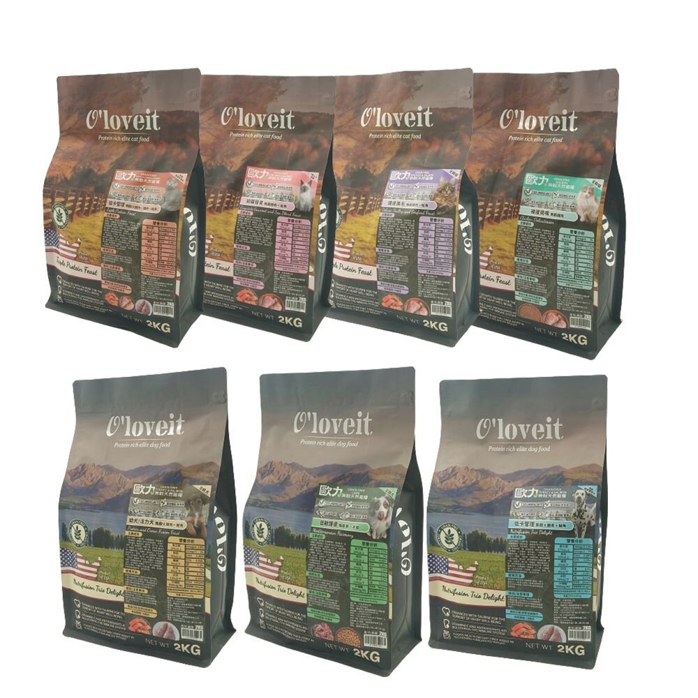 O'loveit 歐力 無穀天然寵糧 嘗鮮包 300G 天然寵糧 無穀糧 貓飼料 狗飼料『WANG』-圖片-1