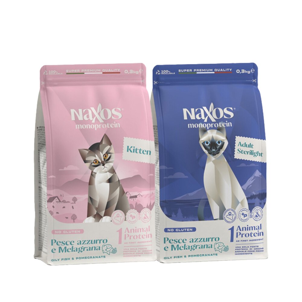 義大利 Naxos 納索斯 貓糧系列1.5kg-7kg 幼貓 成貓 無麩質 低敏 貓乾糧 貓主食 貓飼料『WANG』-圖片-1