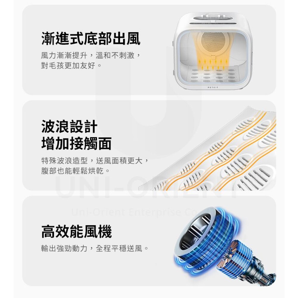 PETKIT 佩奇 頭等艙智能寵物烘毛箱 烘毛箱 舒適大空間 三面透氣窗 毛孩烘毛不悶熱『WANG』-圖片-4