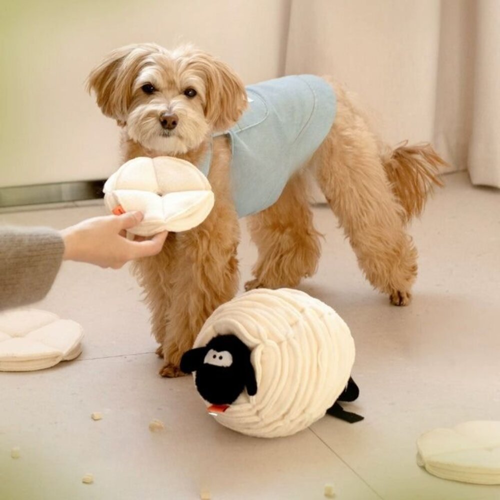 MewooFun 喵乎汪也 藏食互動玩具 羊圈圈/漢堡 可拆卸 漏食藏食玩具 貓玩具 狗玩具『WANG』-圖片-2