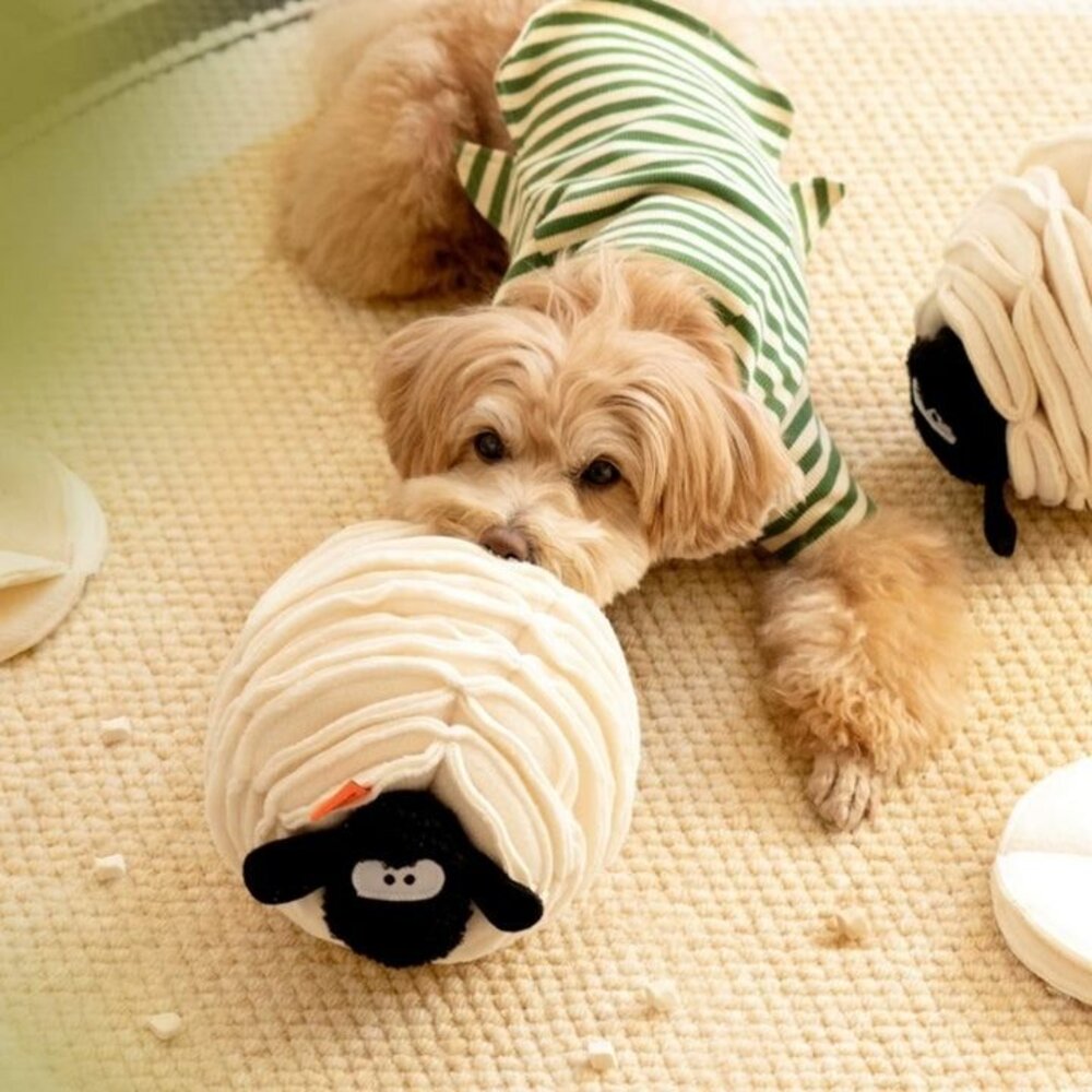 MewooFun 喵乎汪也 藏食互動玩具 羊圈圈/漢堡 可拆卸 漏食藏食玩具 貓玩具 狗玩具『WANG』-圖片-3