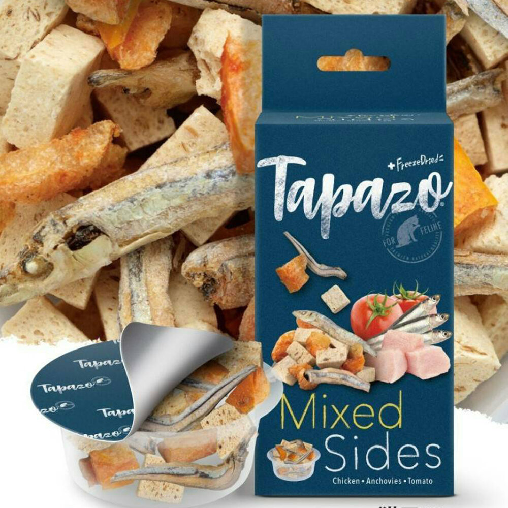 TAPAZO 特百滋 貓用 絕配凍乾佐餐杯-雞肉+柴魚+雞蛋 寵物凍乾 寵物點心 貓零食 貓餐盒『WANG』-圖片-4