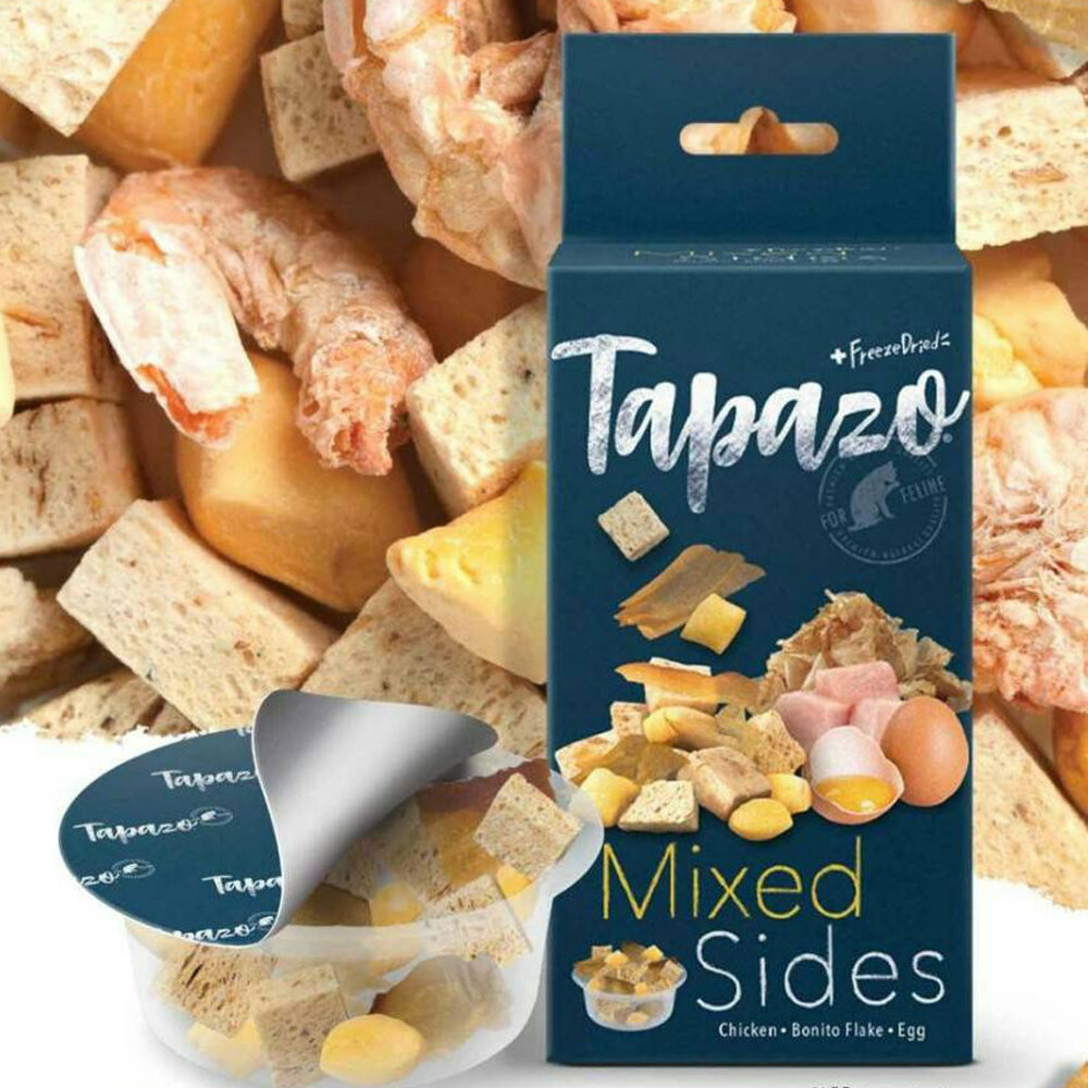 TAPAZO 特百滋 貓用 絕配凍乾佐餐杯-雞肉+柴魚+雞蛋 寵物凍乾 寵物點心 貓零食 貓餐盒『WANG』-圖片-6