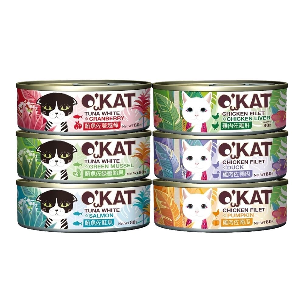 240930110259-O’KAT 美喵人生 舒食主食貓罐 80g【整箱出貨】貓主食罐 寵物主食罐 肉泥罐 美喵罐頭 舒食罐『WANG』