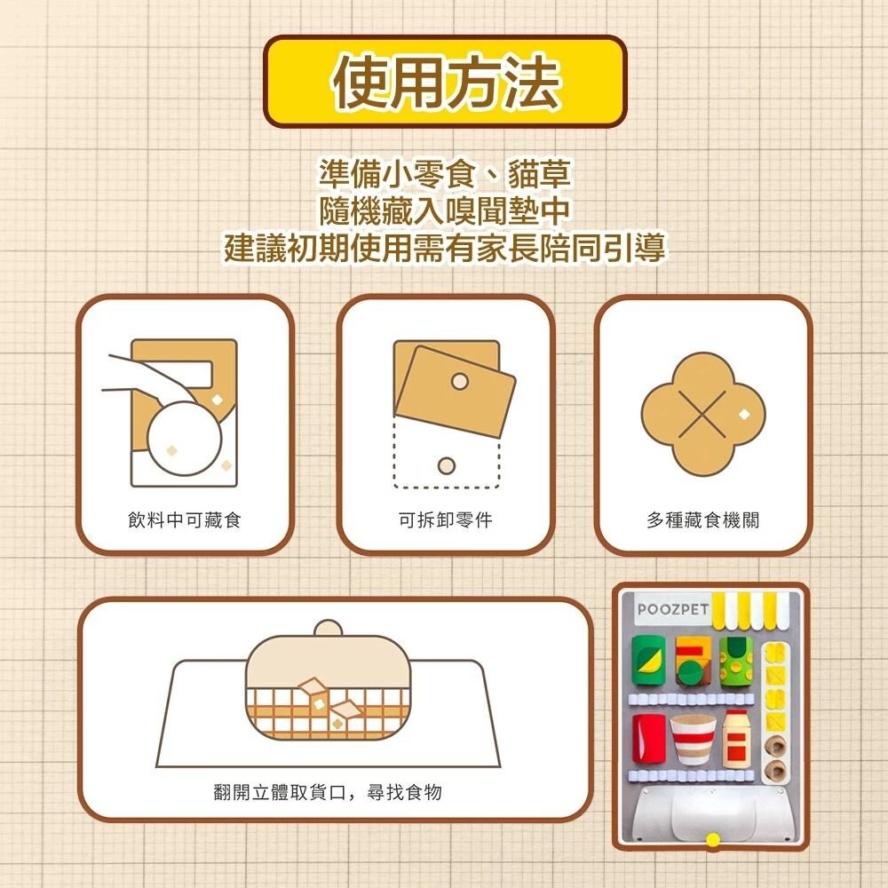 POOZPET 自動販賣機嗅聞墊 解悶益智立體 貓狗玩具/防拆家/覓食玩具 狗玩具『WANG』-圖片-7