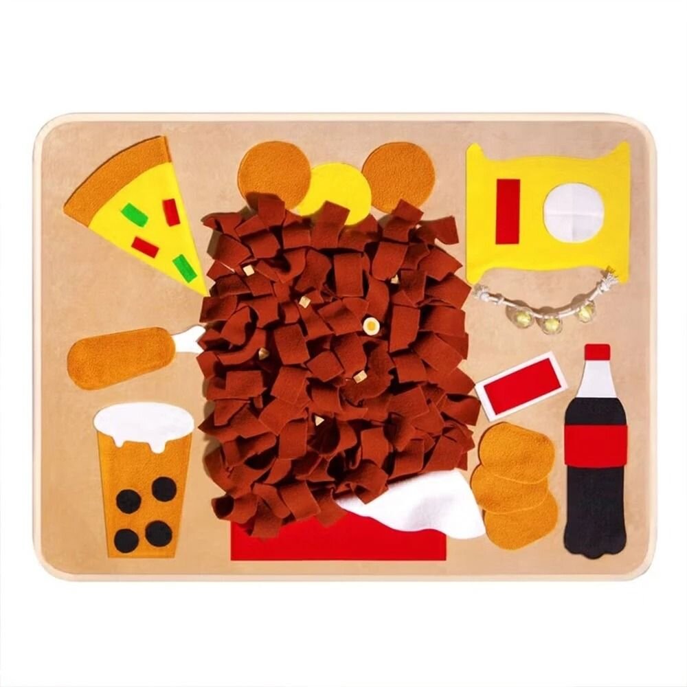 POOZPET 肥宅快樂餐嗅聞墊 寵物玩具 在家遛狗/慢食/益智覓食玩具 狗玩具『WANG』-圖片-1