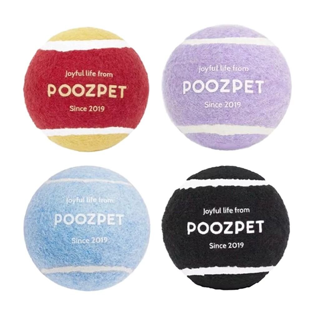 POOZPET 寵物網球 狗玩具 發聲網球 寵物磨牙/耐咬/大型犬 /互動玩具『WANG』-圖片-1