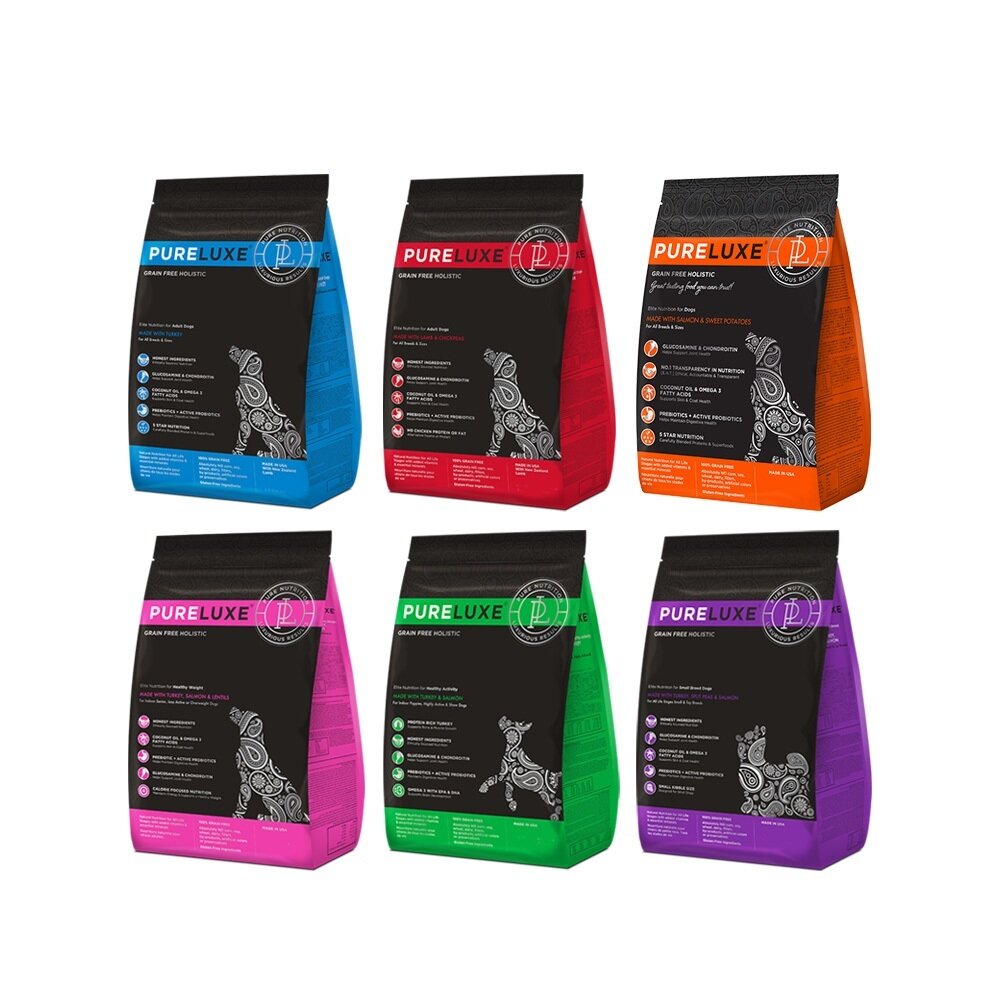 美國 PURELUXER 純華 無穀犬糧 400g 成幼犬/小型犬/低敏羊肉/鮮鮭魚犬『WANG』-圖片-1