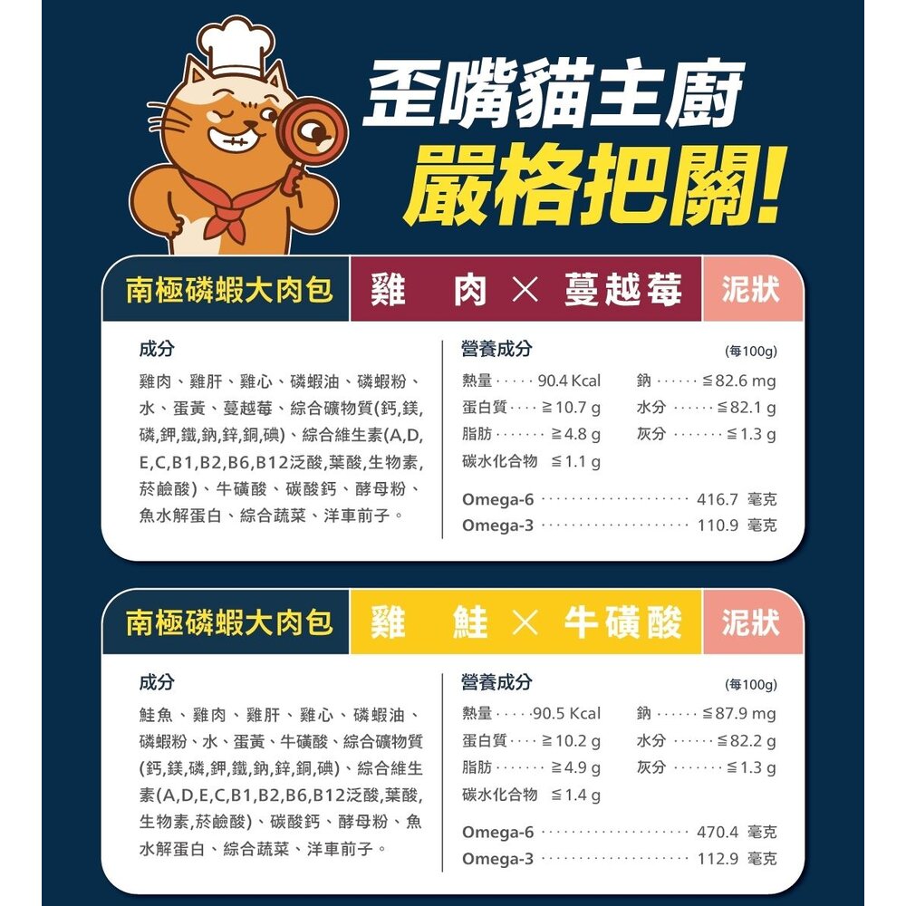 肉球世界 貓咪 南極磷蝦大肉包 南極磷蝦美毛包 南極磷蝦補水炸彈主食餐包 貓餐包 貓主食 主食餐包 貓濕食『WANG』-圖片-6