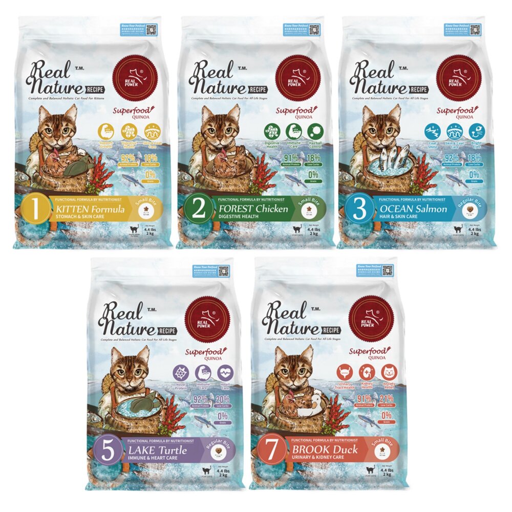 Real Power 瑞威 全齡貓飼料 500g 腸胃 亮毛 護心配方 貓乾糧 貓主食 貓飼料『WANG』-圖片-1