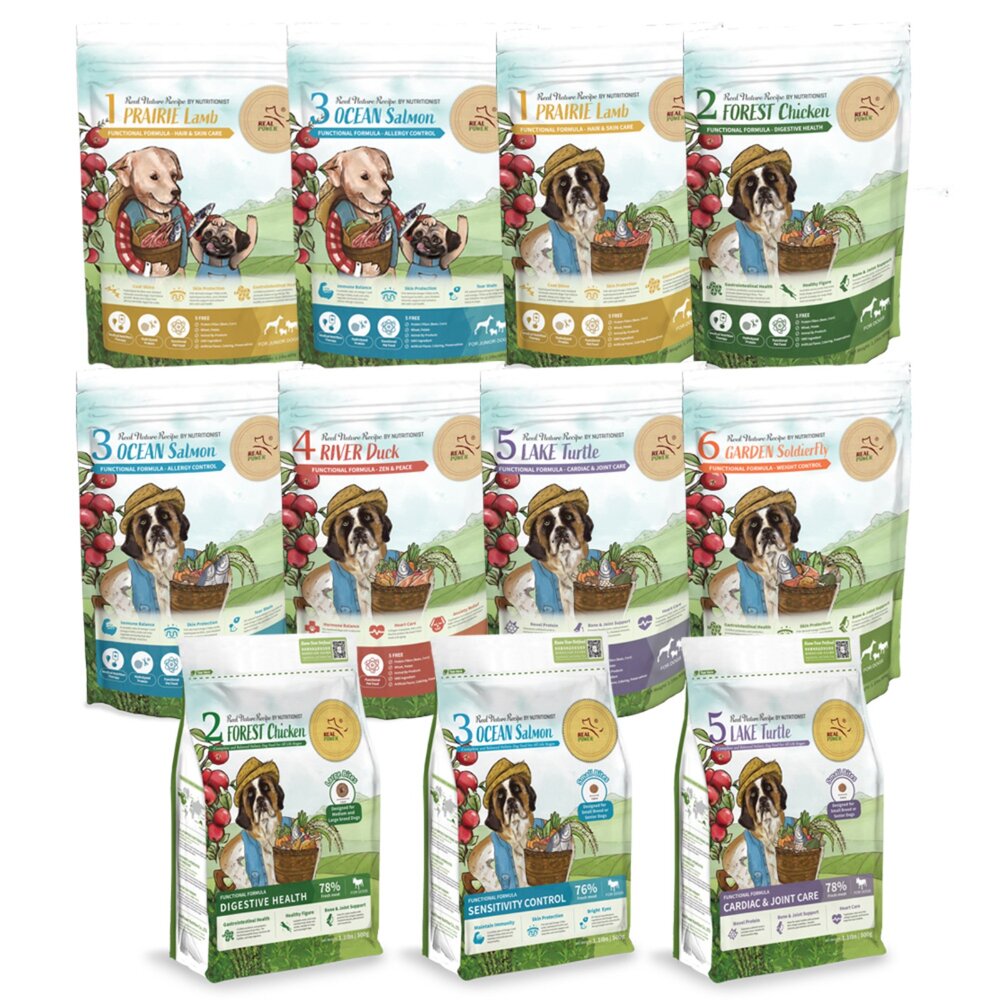 Real Power 瑞威 全齡狗飼料 500g 腸胃健康 亮毛溫和 關節心臟配方 幼犬 全齡犬『WANG』-圖片-1