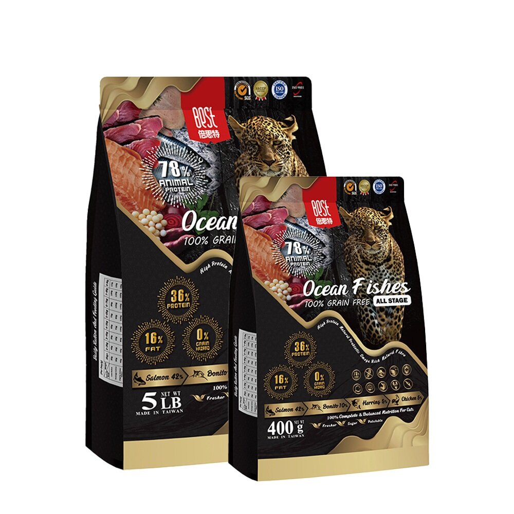 BEST 倍思特 無穀天然貓糧 多種魚盛宴 400g/5LB 挑嘴全齡貓 低敏護膚配方 貓飼料 貓糧『WANG』-圖片-1