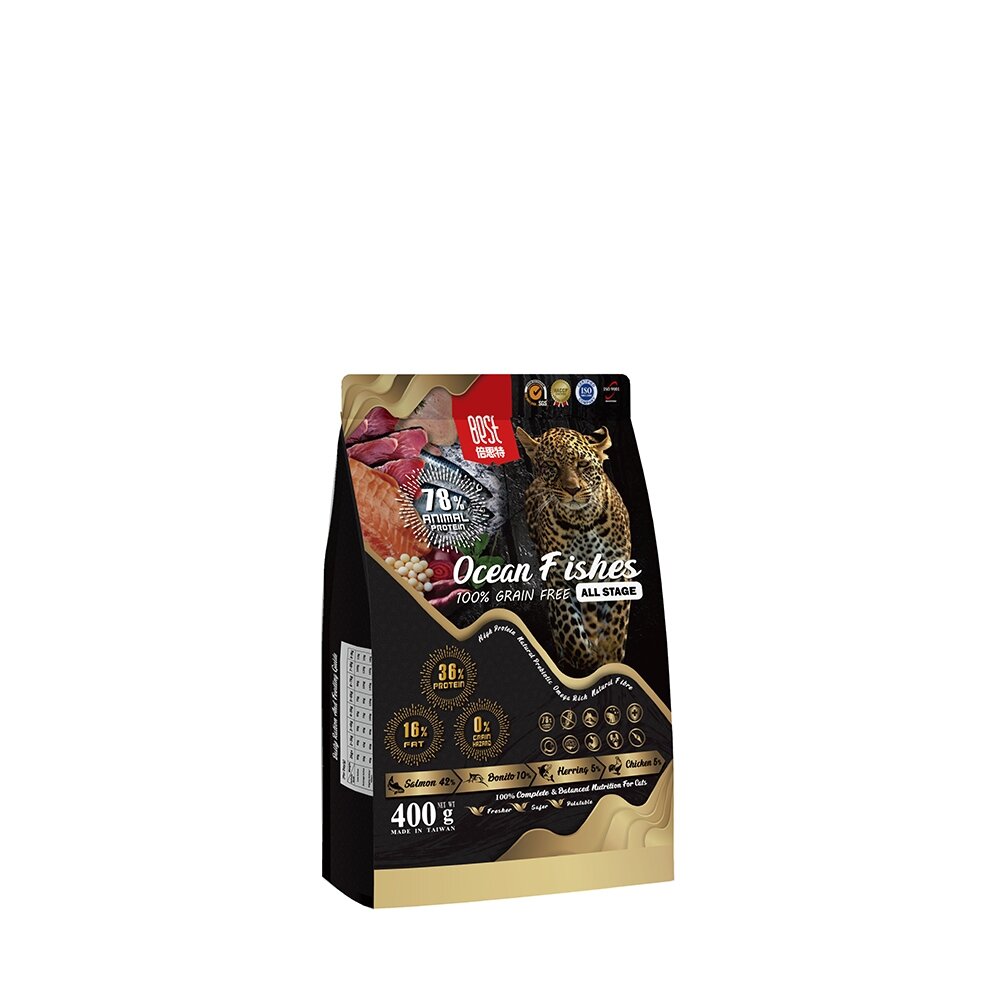 BEST 倍思特 無穀天然貓糧 多種魚盛宴 400g/5LB 挑嘴全齡貓 低敏護膚配方 貓飼料 貓糧『WANG』-圖片-4