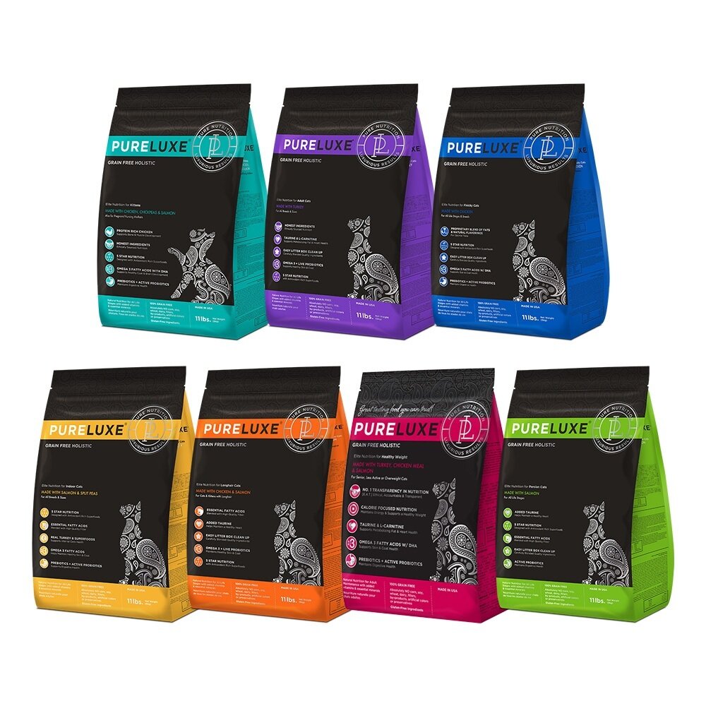 美國 PURELUXER 純華 無穀貓糧 3磅-11磅【免運】無榖貓 貓乾糧 貓主食 貓飼料『WANG』-圖片-1