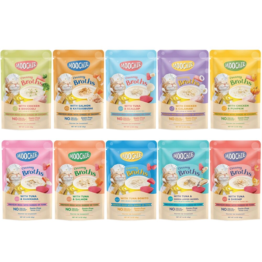 Moochie 姆吉|熱浪椰島貓湯包 40g Moochie 貓湯包 輕鬆補水 雞湯 濃湯 貓餐包『WANG』-圖片-1