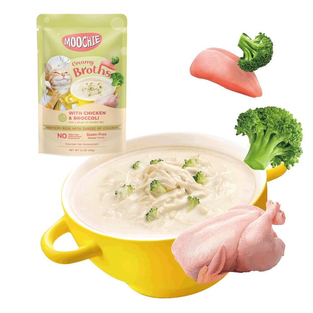 Moochie 姆吉|熱浪椰島貓湯包 40g Moochie 貓湯包 輕鬆補水 雞湯 濃湯 貓餐包『WANG』-圖片-5