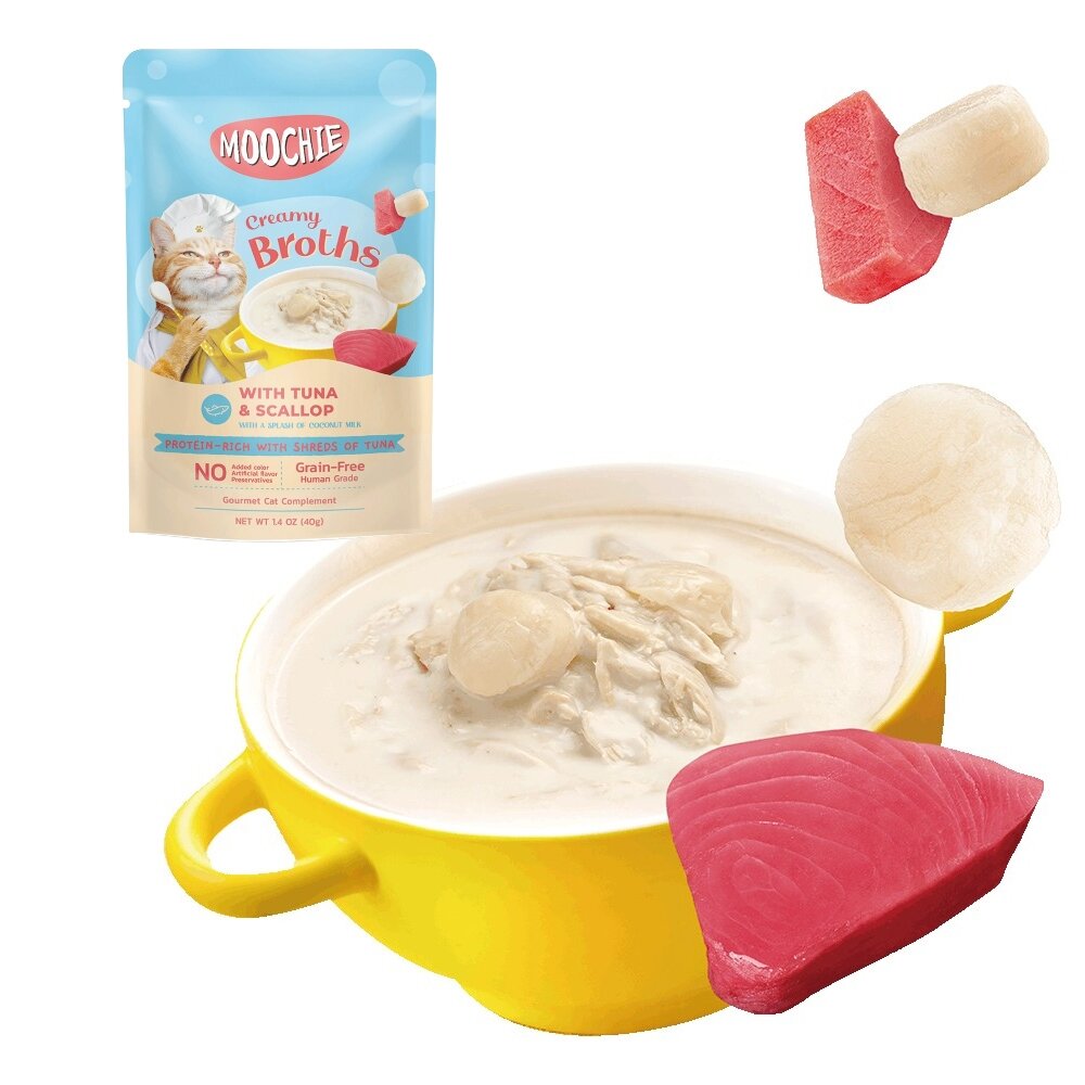 Moochie 姆吉|熱浪椰島貓湯包 40g Moochie 貓湯包 輕鬆補水 雞湯 濃湯 貓餐包『WANG』-圖片-7