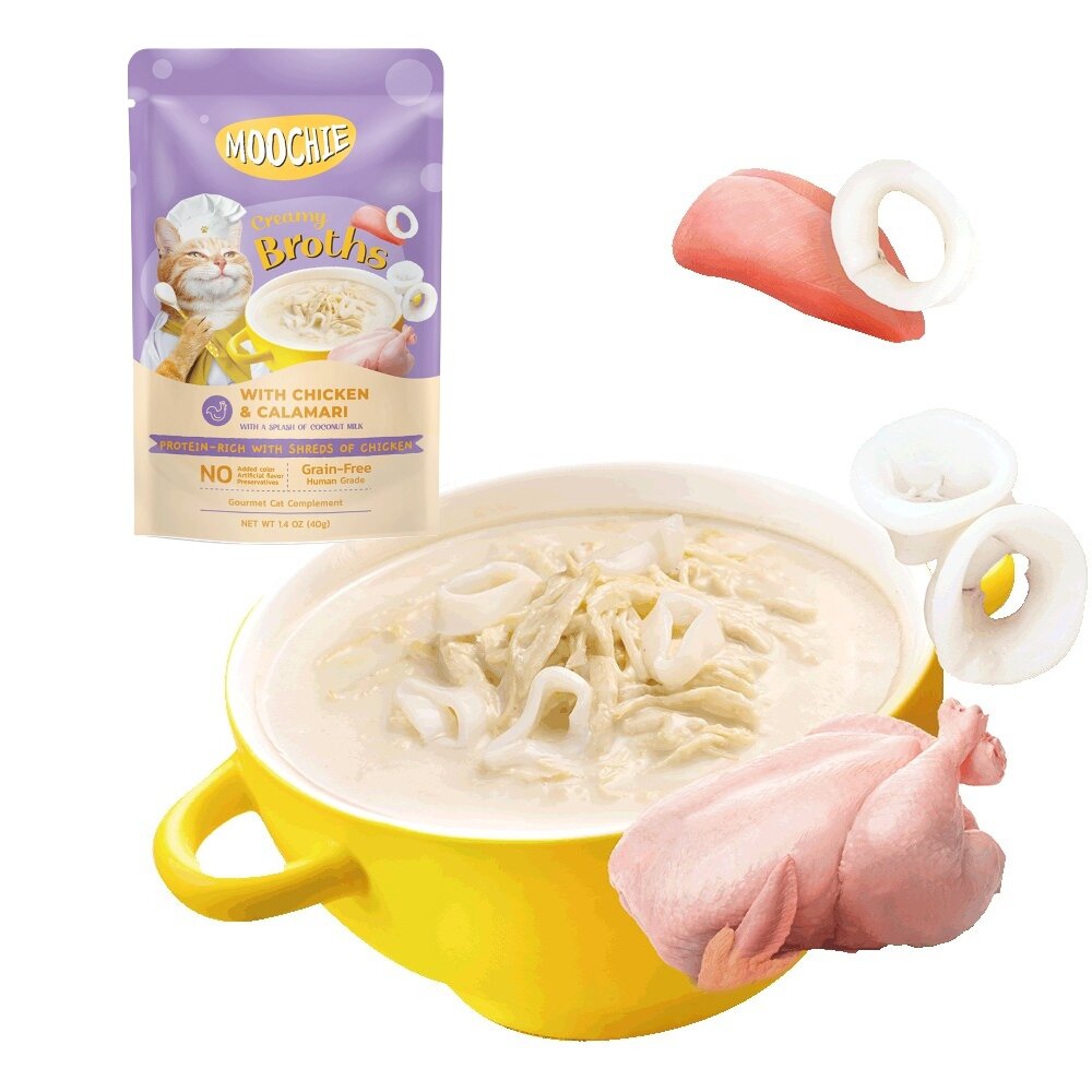 Moochie 姆吉|熱浪椰島貓湯包 40g Moochie 貓湯包 輕鬆補水 雞湯 濃湯 貓餐包『WANG』-圖片-8