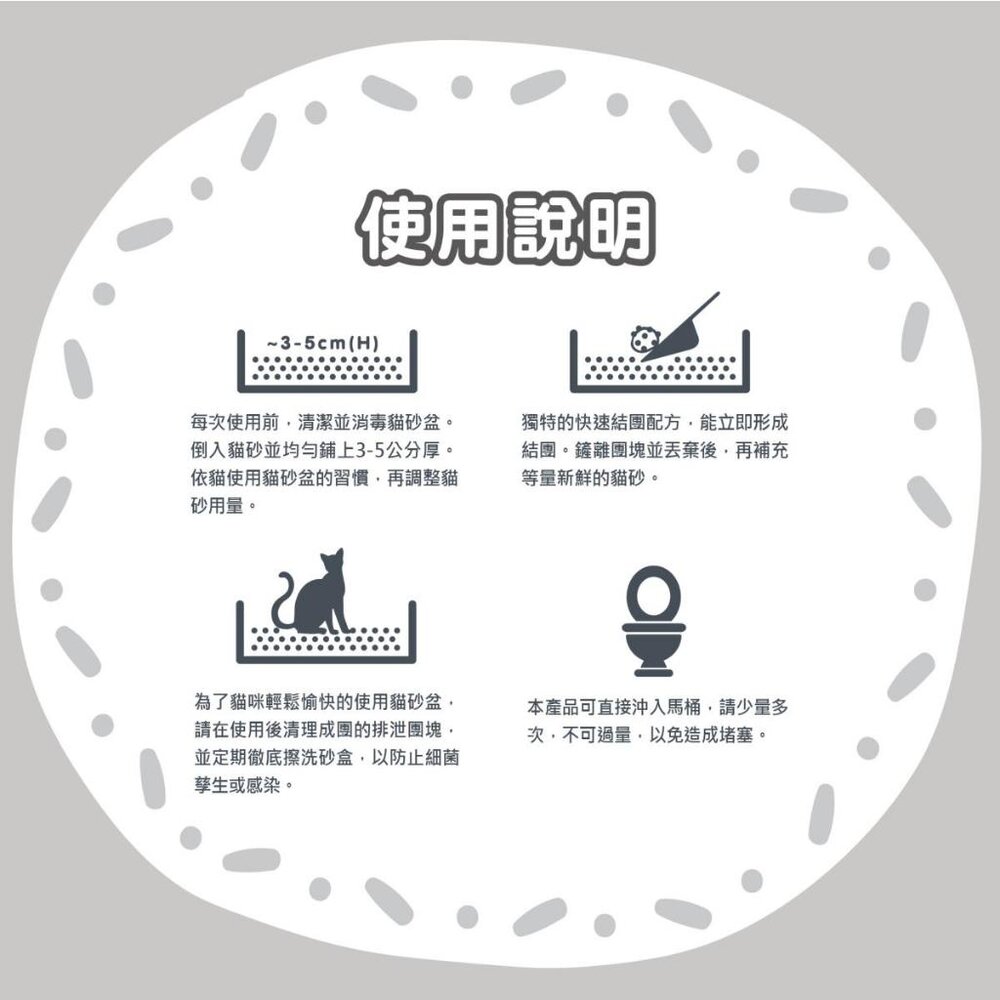 幸福時刻 貓砂 6L(2.5kg)【單包】 六合一混合貓砂 瞬凝天然木薯貓砂 豆腐砂 木薯砂 混合貓砂『WANG』-圖片-9