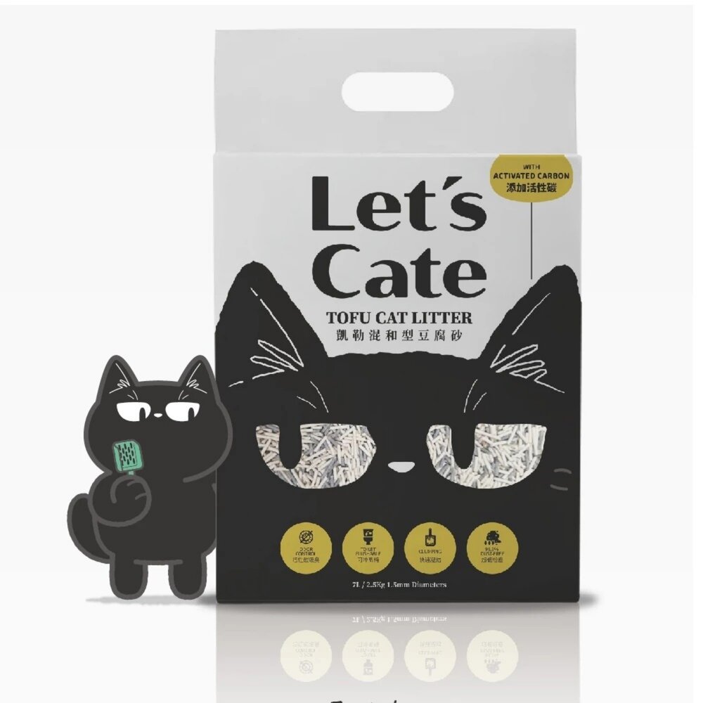 凱勒 混和型豆腐砂 你的貓 YourCat 凝結式 無塵 活性碳貓砂 礦砂 豆腐砂 貓砂『WANG』-圖片-1