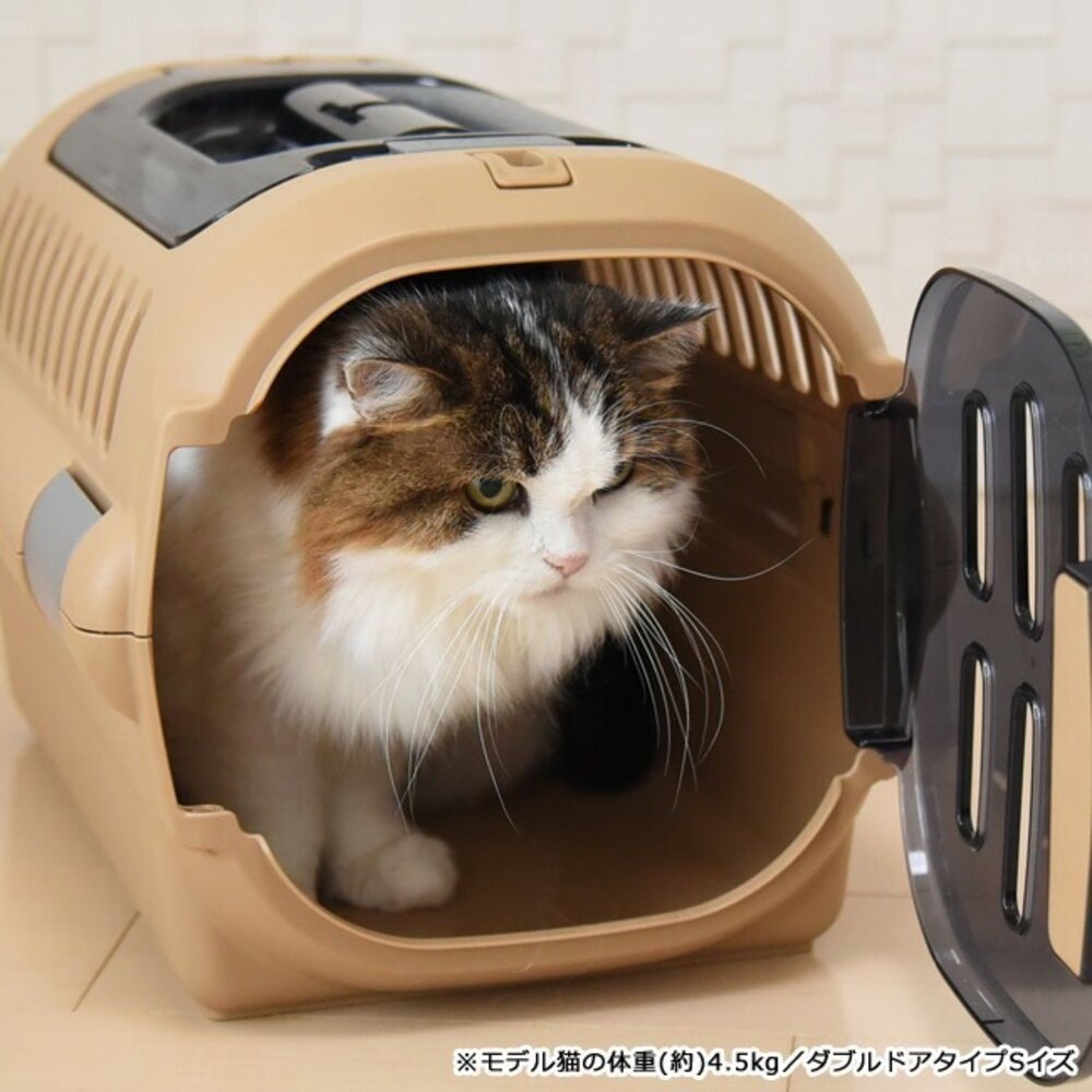 RICHELL 利其爾 Fine 上掀外出提籠 寵物運輸籠 運輸提籠 提籃 寵物提籃『WANG』-圖片-3