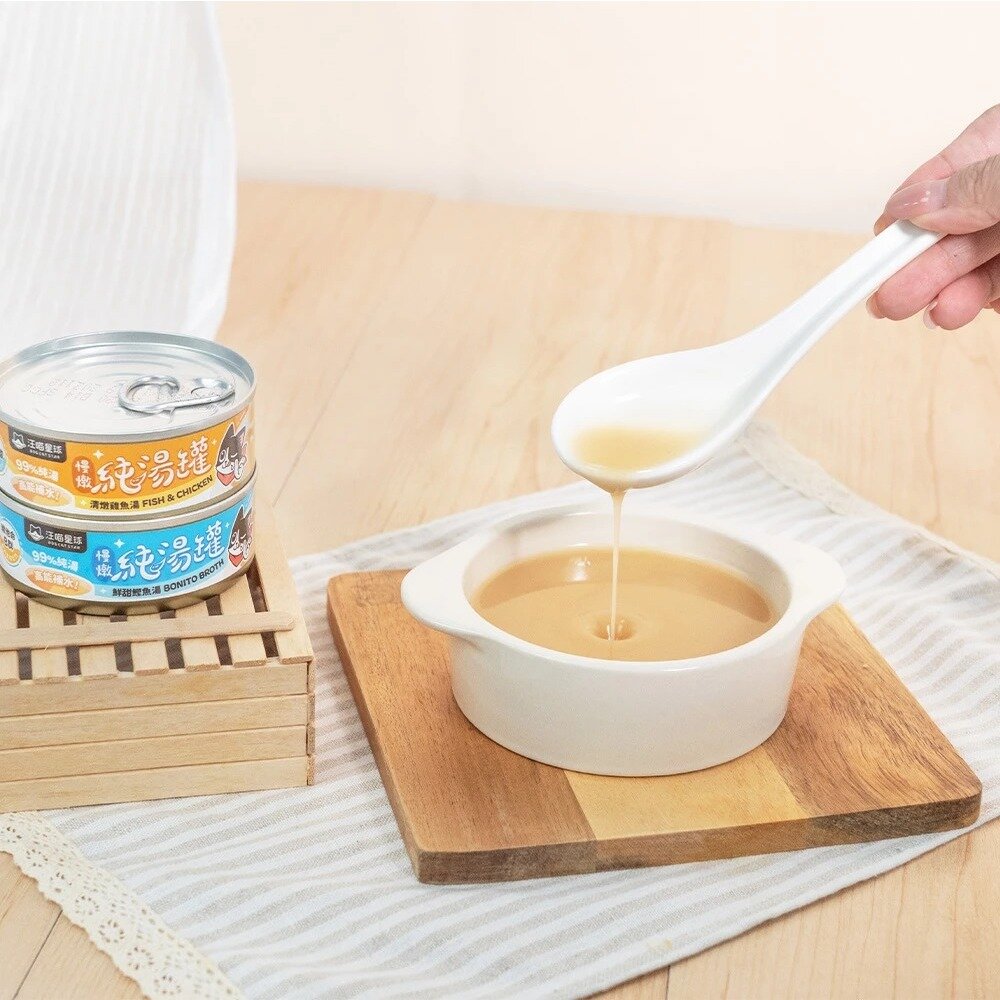 汪喵星球 貓罐頭 80g【24罐組】低磷低蛋白主食貓罐 無膠慢燉純湯罐 主食罐 純湯 湯罐 補水罐 低磷罐『WANG』-圖片-4