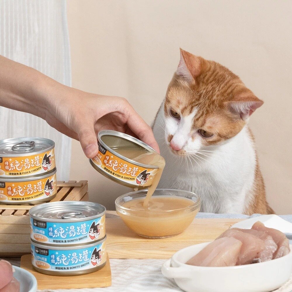 汪喵星球 貓罐頭 80g【24罐組】低磷低蛋白主食貓罐 無膠慢燉純湯罐 主食罐 純湯 湯罐 補水罐 低磷罐『WANG』-圖片-5