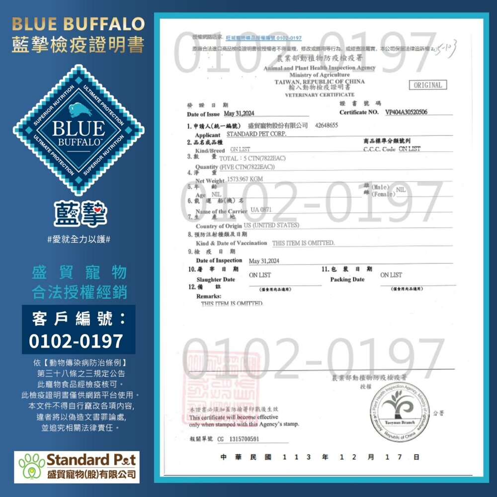 Blue Buffalo 藍摯 美國天然犬糧 4.5磅 13磅 高蛋白低脂 幼犬 全齡犬 狗飼料『WANG』-圖片-2