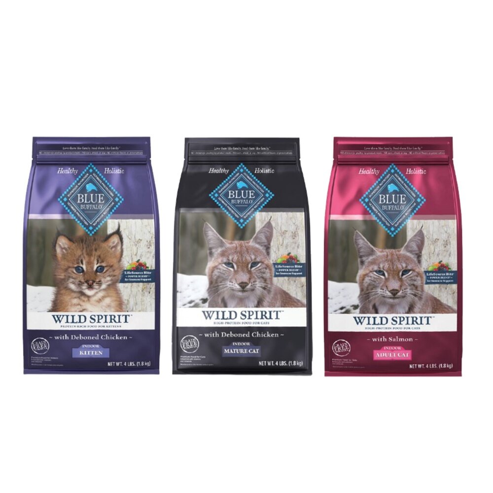 美國 Blue Buffalo 藍摯 天然貓糧 2磅-11磅 高蛋白 低脂 貓乾糧 貓主食 貓飼料『WANG』-圖片-1