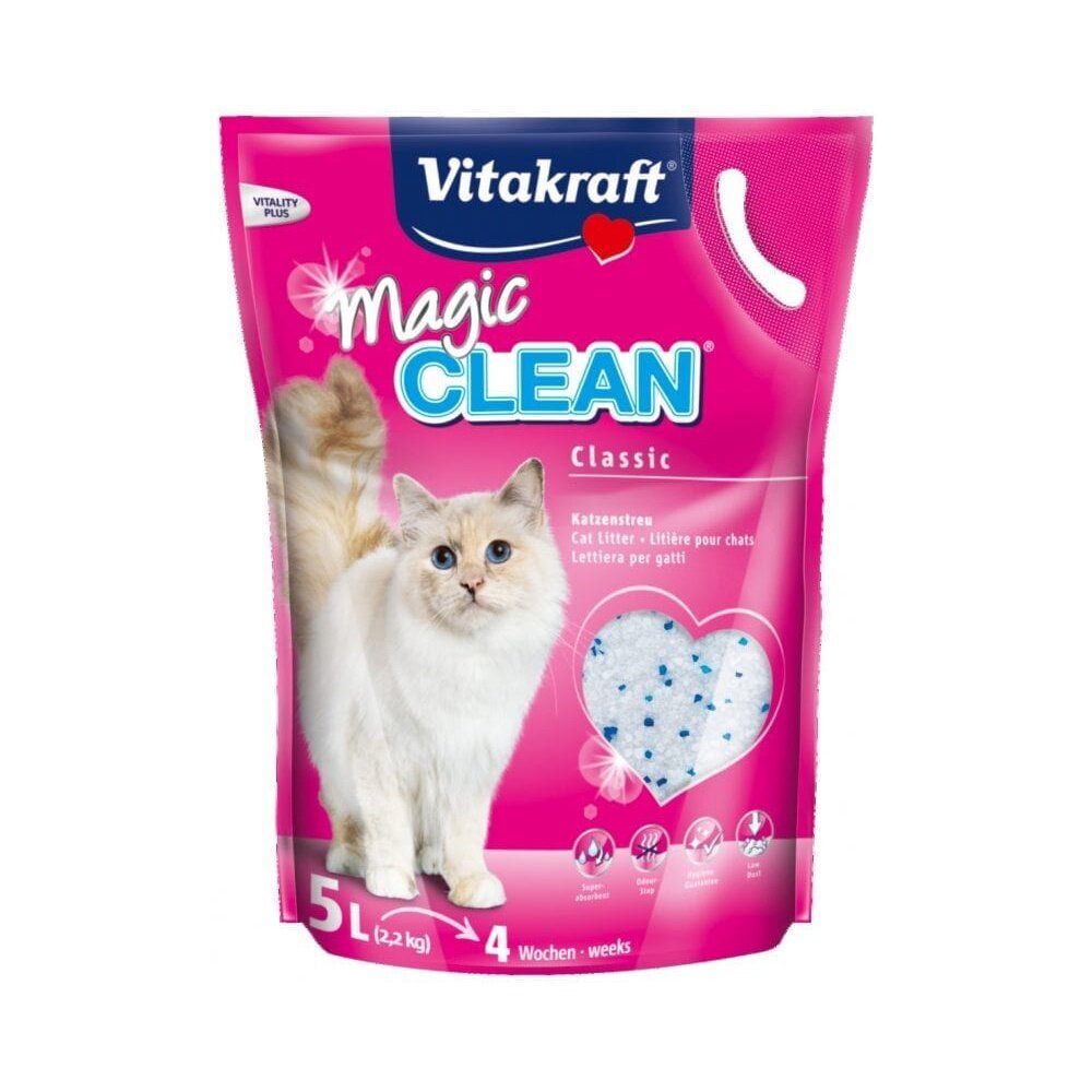 vitakraft vita 神奇抗菌水晶貓砂【6包組】5L 升級版/薰衣草 單層或雙層貓砂盆用 貓砂『WANG』-圖片-3