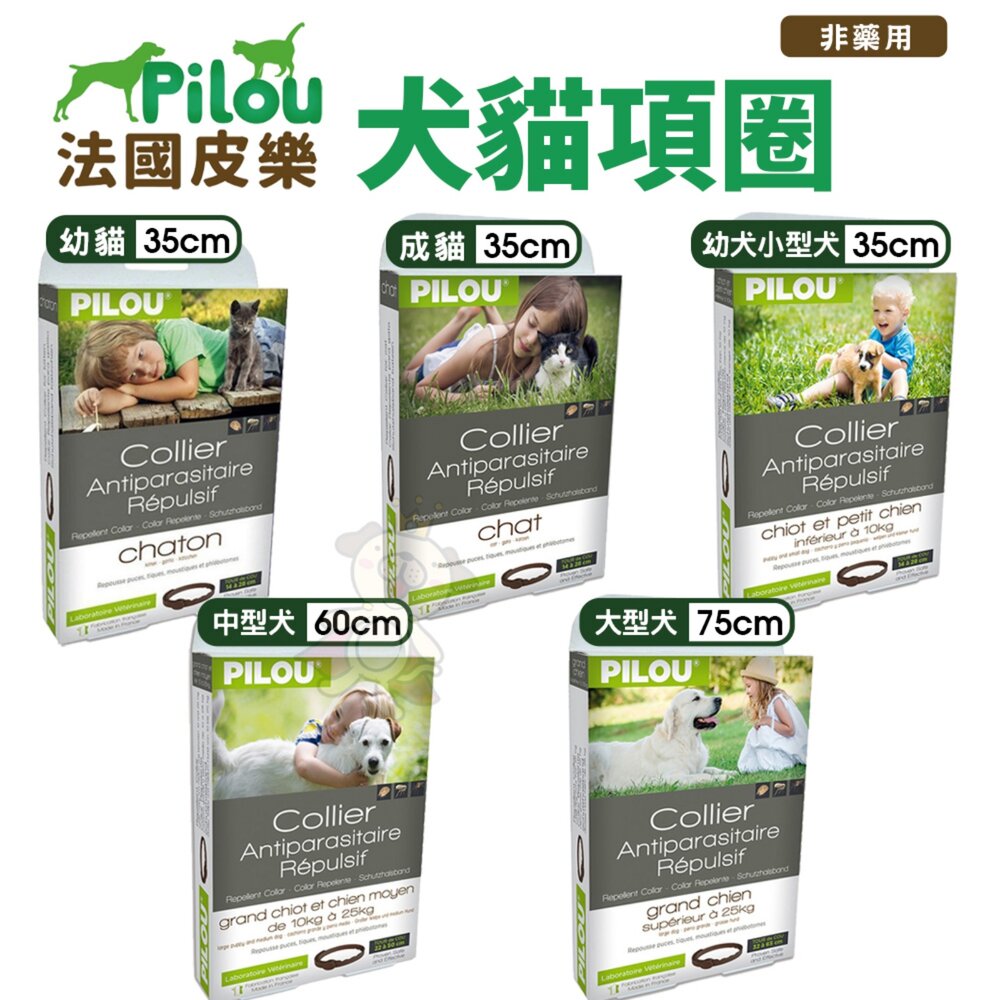 25011520307-Pilou 法國皮樂 犬貓項圈 第二代加強版 貓用 犬用 寵物項圈『WANG』