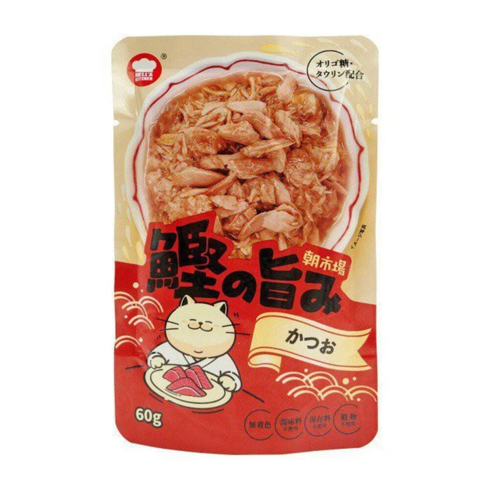 Hell's Kitchen 海兒廚房 朝市場貓餐包 60g【單包】鰹魚 白身魚 吻仔魚 蝦子 鮭魚 蟹肉棒『WANG』-圖片-5