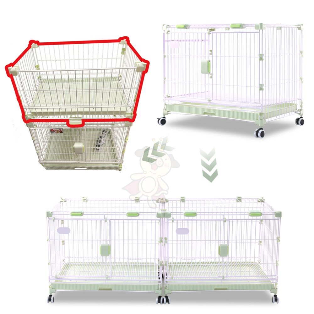 MS.PET 新型多功能狗籠 2尺 2.5尺 可加高 可滑動 可連通 可疊加 狗籠 寵物籠子『WANG』-圖片-2