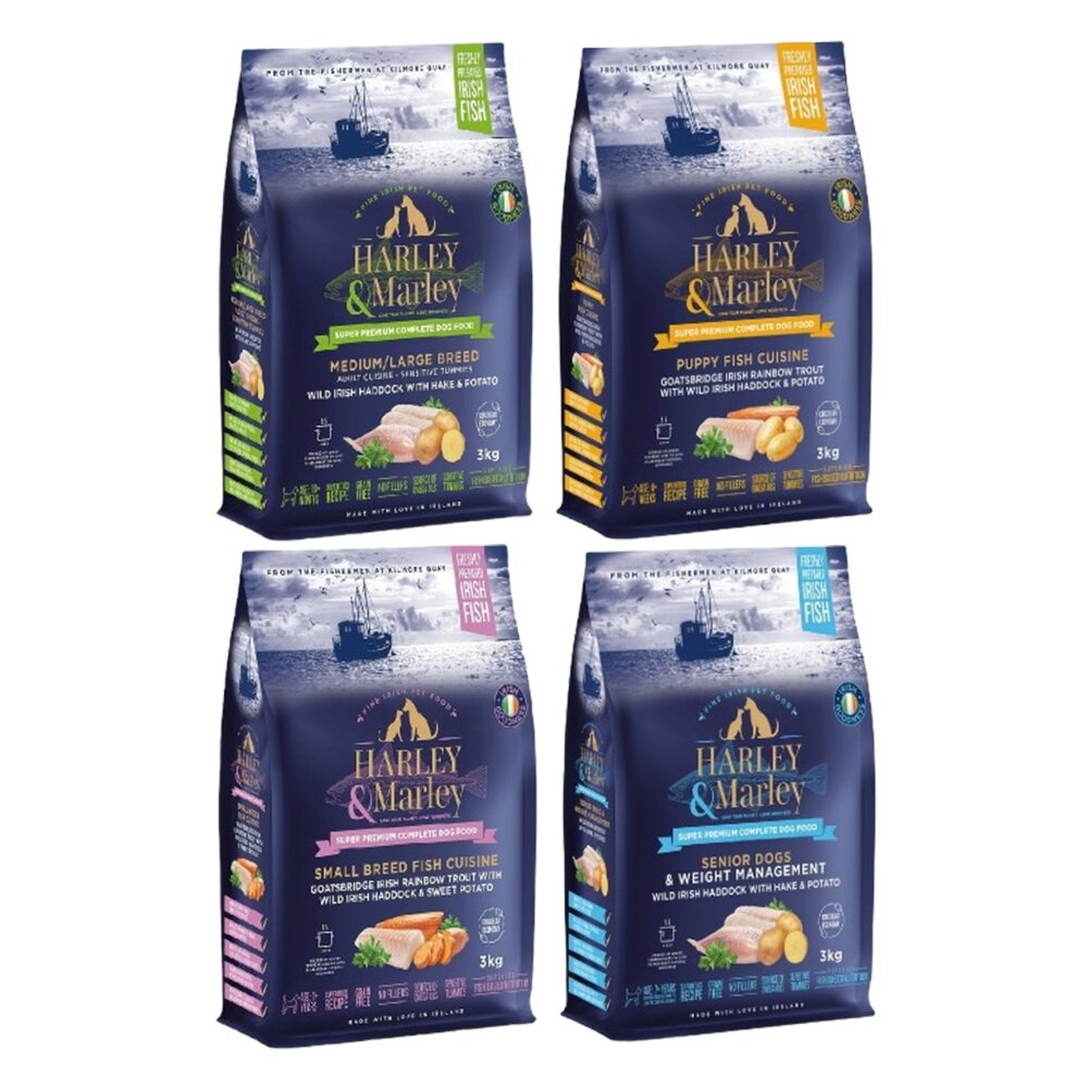哈利&瑪莉 愛爾蘭 六星級寵糧 無穀狗乾糧 3KG【免運】双魚鮮享 成犬 狗乾糧 狗主食 狗飼料『WANG』-圖片-1
