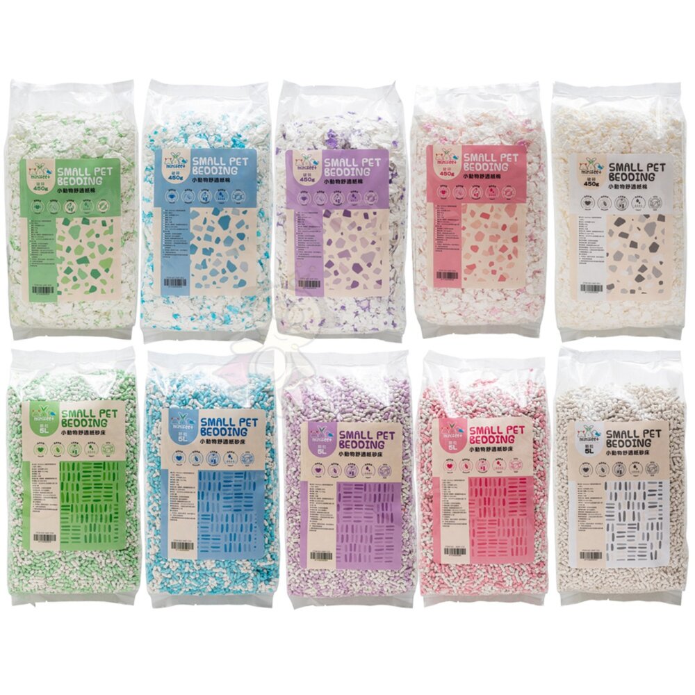 MiniFeet 小動物舒適紙棉 破碎型 顆粒型 無粉塵 高效除臭 超強吸水力 小動物紙棉『WANG』-圖片-1