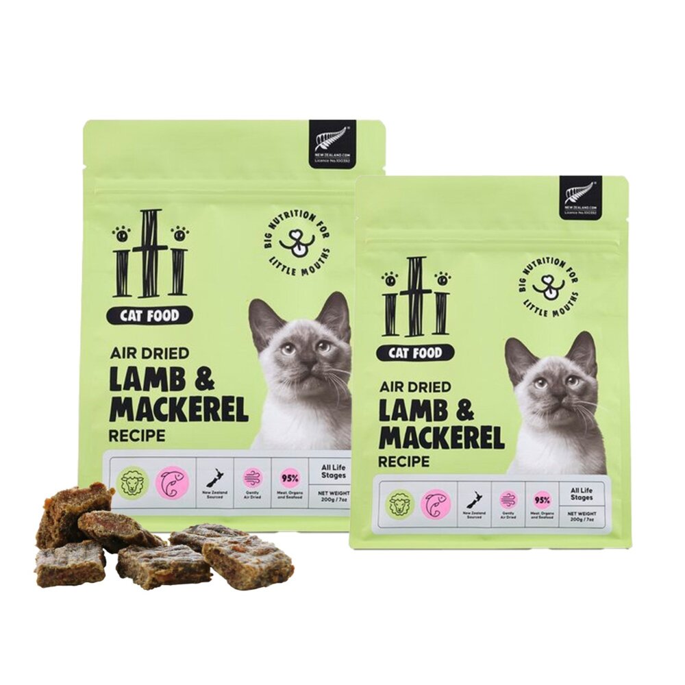 ITI 一醍|貓咪-天然風乾主食 200g/1KG 羊肉+鯖魚 天然風乾主食 天然無穀 貓咪主食 貓主食『WANG』-圖片-1