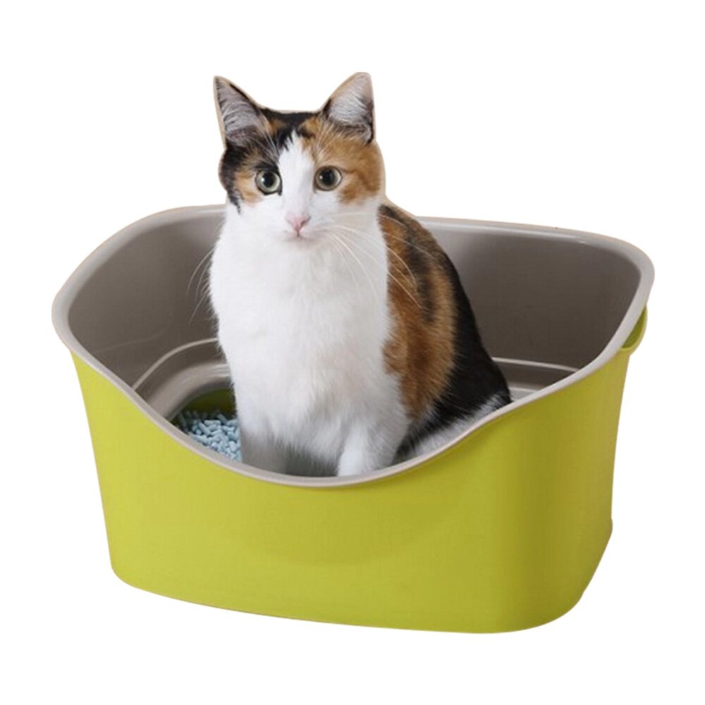 日本 Bonbi 樂樂雙層防護貓便盆 提籃式提籃式貓砂盆 貓廁所 貓便盆 貓砂盆『WANG』-圖片-5