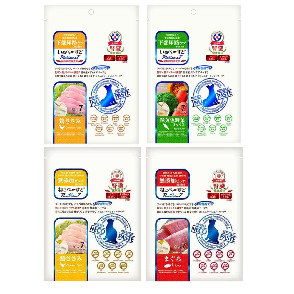 日本 瑞福德共和 犬貓肉糊 30gx7包 純天然果泥 美味肉泥 水果泥 肉條 貓肉泥 狗肉泥 犬貓肉泥『WANG』-圖片-1