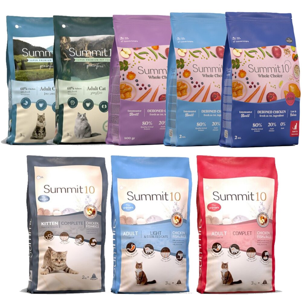 西班牙 Summit10 森咪特 貓飼料 無穀貓糧 多系列 幼母貓 成貓 皮毛保健 貓主食 貓乾糧『WANG』-圖片-1