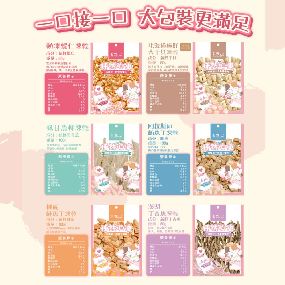 CAMO 卡默 怦然心凍凍乾 經濟包 量販包 凍乾 肉乾 貓零食 狗零食 寵物凍乾 寵物零食『WANG』-圖片-4