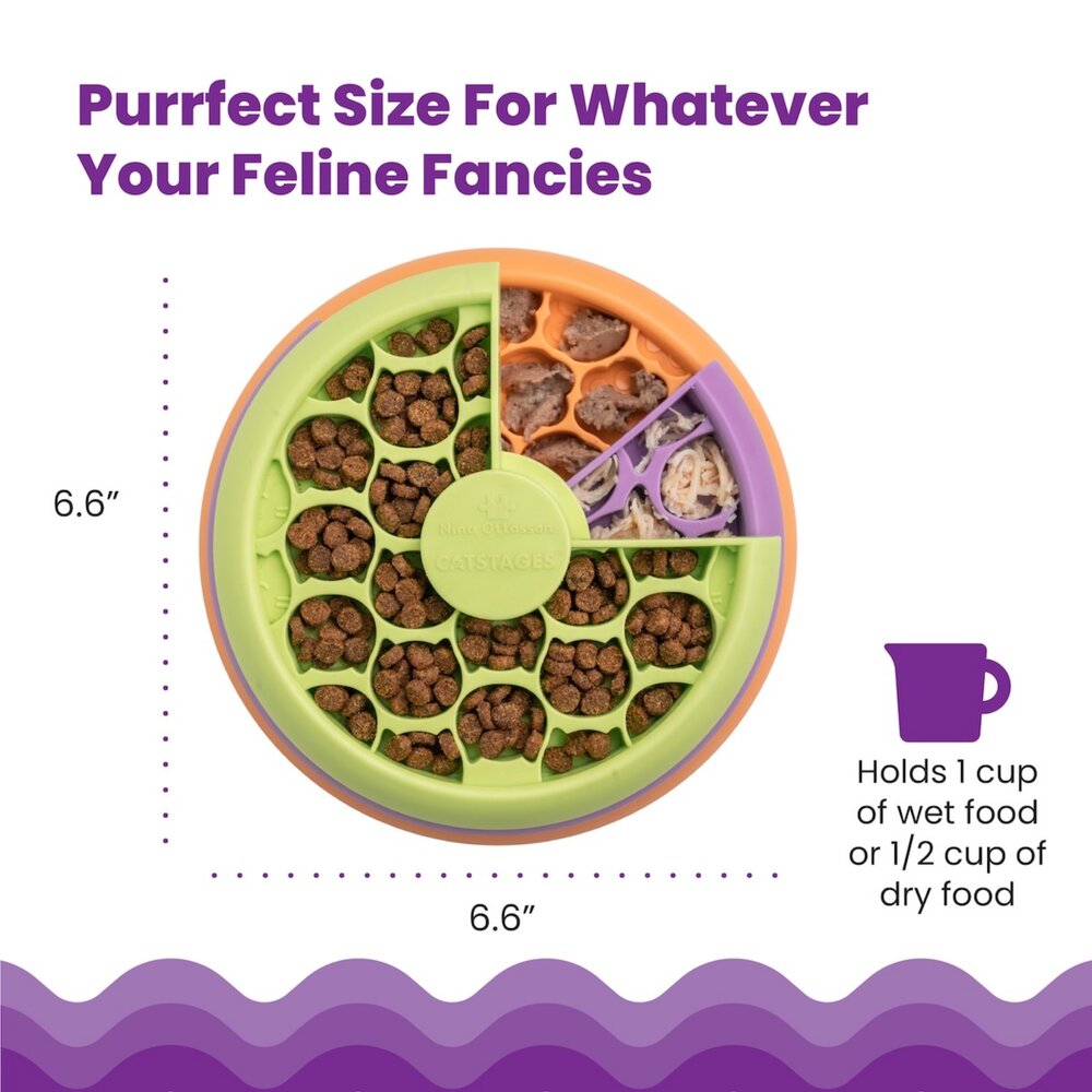 Nina Ottosson 貓益智藏食玩具 智力拼圖 慢食盤 果盤 軌道 轉盤 益智玩具 藏食玩具 貓玩具『WANG』-圖片-3