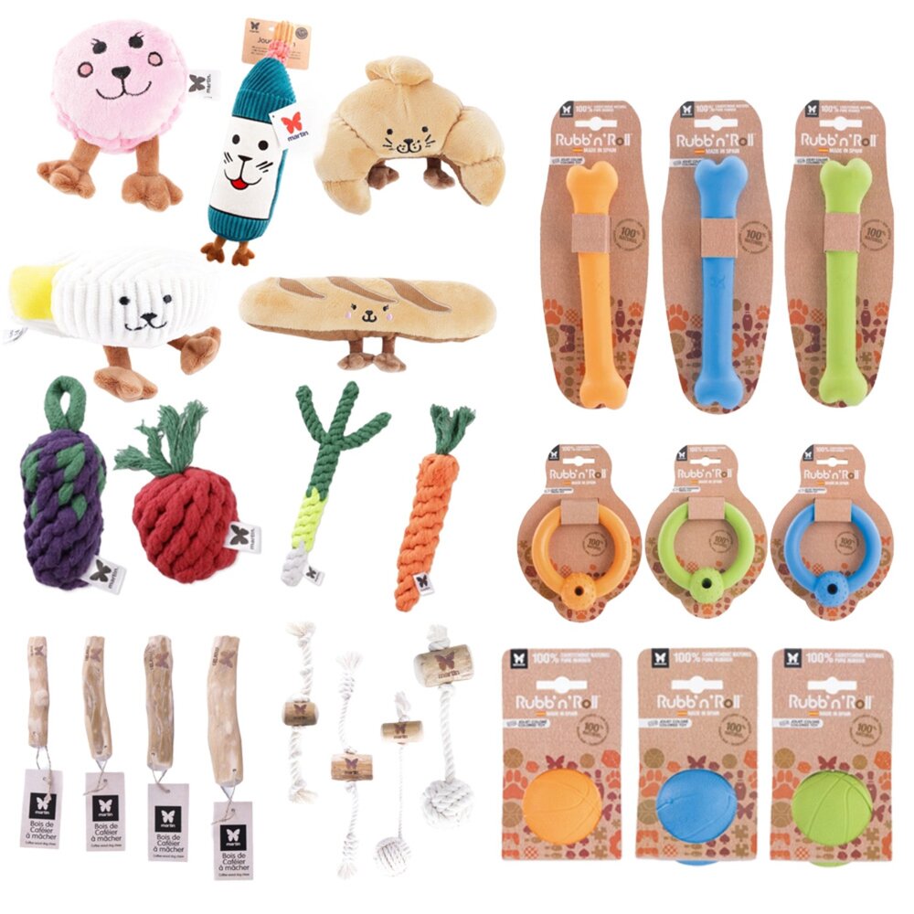 Martin 馬汀 棉繩咬咬蔬菜玩具 耐咬發聲玩具 咖啡木木條 狗玩具 狗耐咬玩具 寵物玩具 犬玩具『WANG』-圖片-1