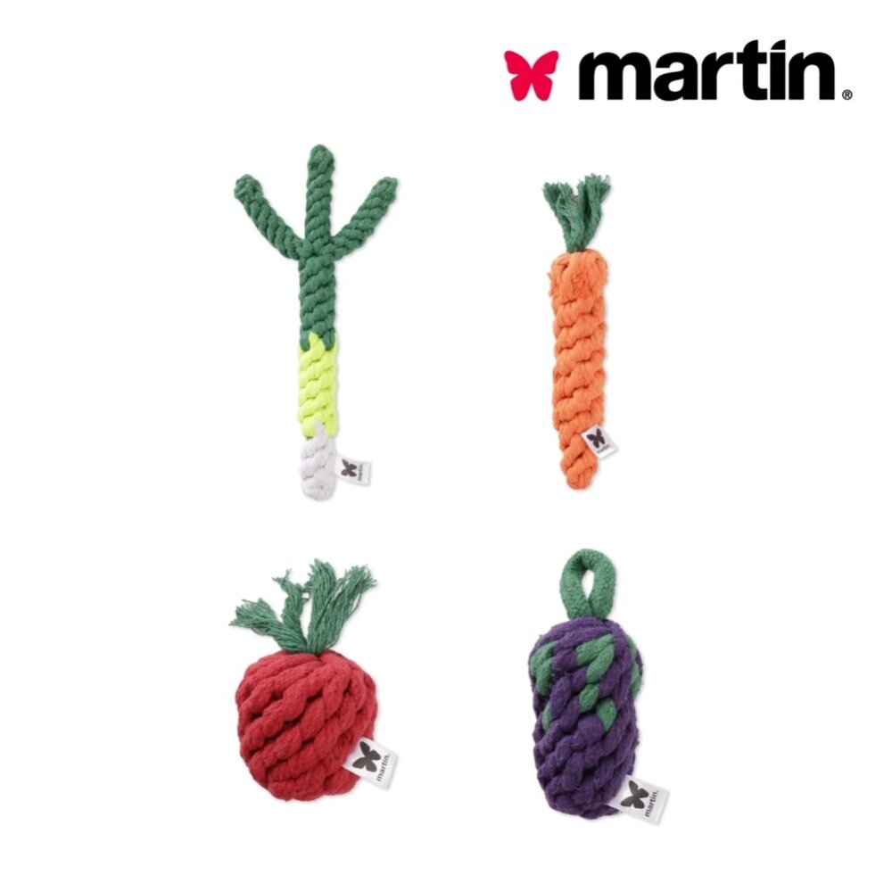 Martin 馬汀 棉繩咬咬蔬菜玩具 耐咬發聲玩具 咖啡木木條 狗玩具 狗耐咬玩具 寵物玩具 犬玩具『WANG』-圖片-8