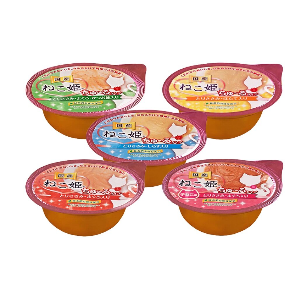 貓姬 貓用肉泥杯 60g【24罐組】成幼貓 肉泥罐 貓點心 貓副食 貓肉泥『WANG』-圖片-1