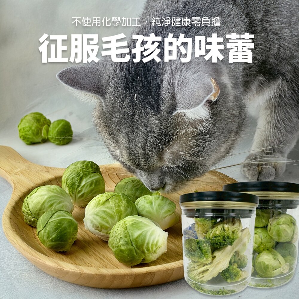 韓國寵物凍乾 蔬菜凍乾 綠花椰菜凍乾15g 高麗菜凍乾30g 蔬菜乾 狗凍乾 貓凍乾 倉鼠 兔子 小動物零食『WANG』-圖片-5
