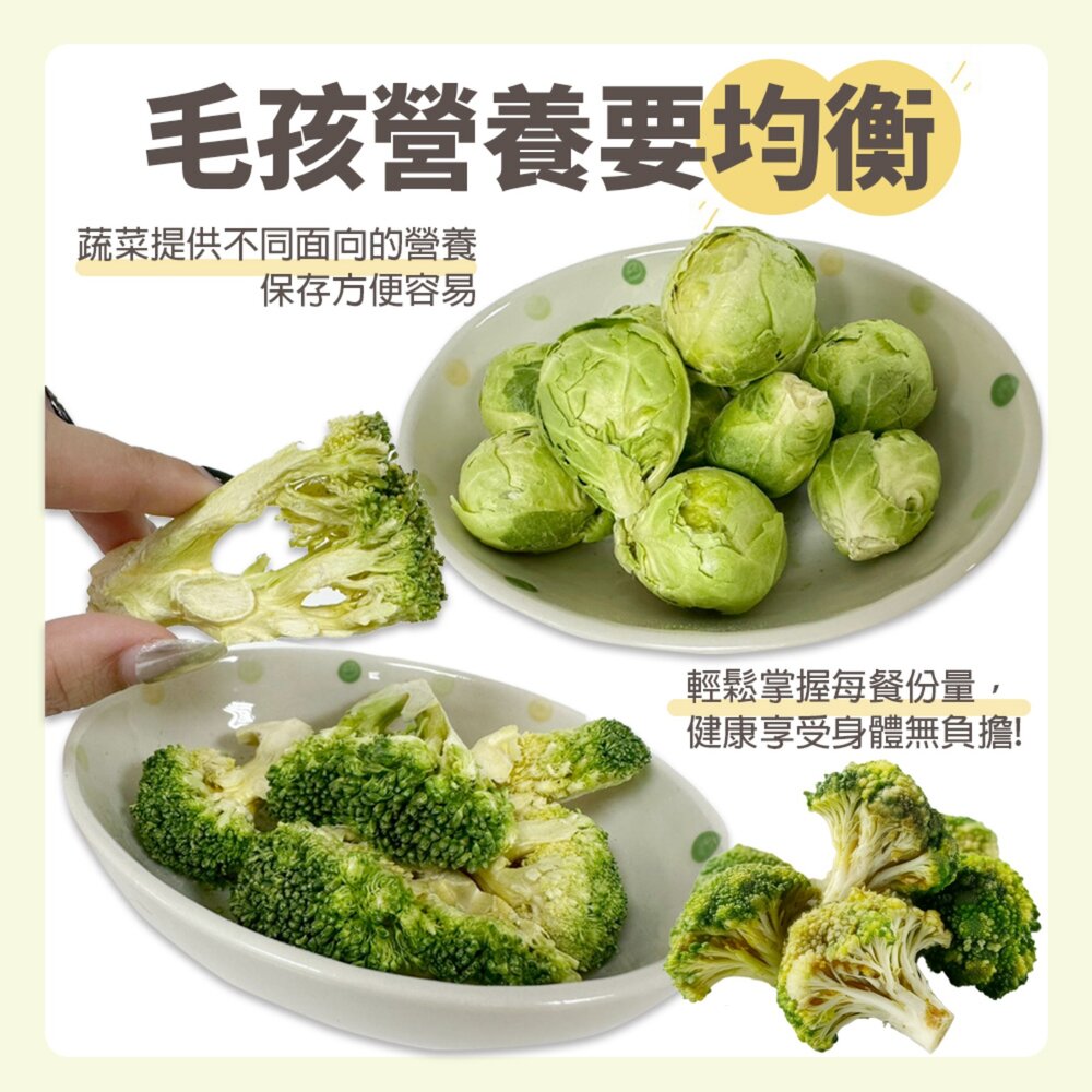 韓國寵物凍乾 蔬菜凍乾 綠花椰菜凍乾15g 高麗菜凍乾30g 蔬菜乾 狗凍乾 貓凍乾 倉鼠 兔子 小動物零食『WANG』-圖片-7